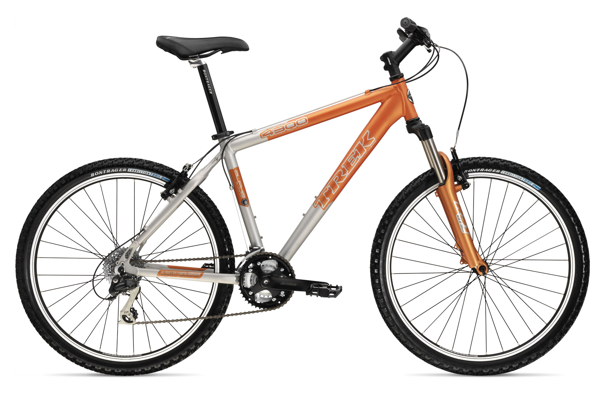 trek 4300 mountain bike orange